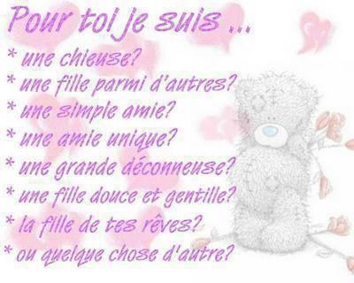 qui suis je pr toi?
